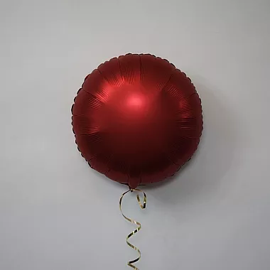 Шар круг 18 Сатин Red